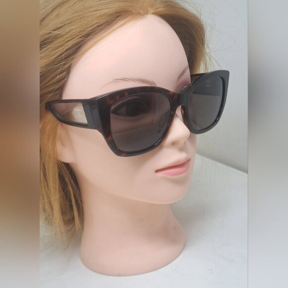 CHANEL Women's Sunglasses 5429 Havana Mirror Arms CC Logo 55-17-140 - Picture 4 of 16